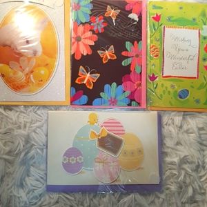 4 Easter Cards New & Sealed In Plastic